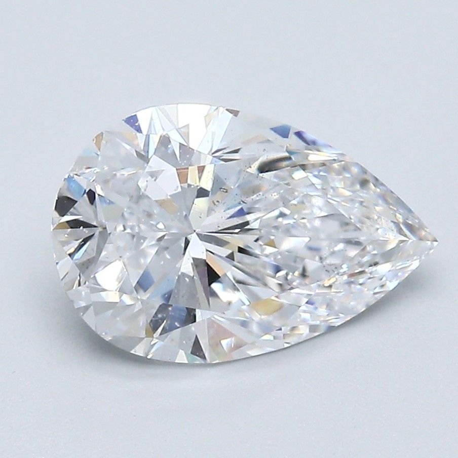 2.07ct D SI1 Rare Carat Ideal Cut Pear Diamond
