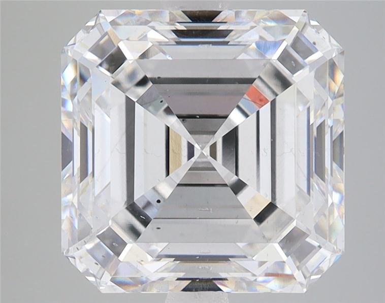 6.08ct F SI1 Rare Carat Ideal Cut Asscher Lab Grown Diamond