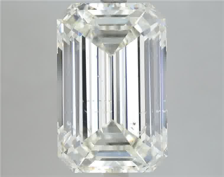 6.01ct I SI2 Rare Carat Ideal Cut Emerald Diamond