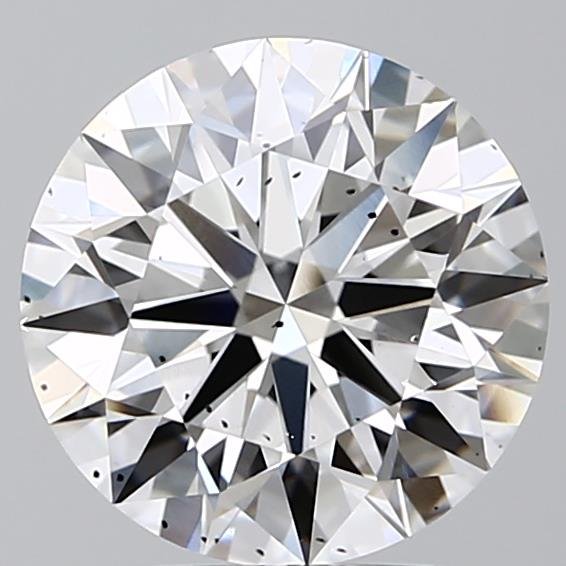 3.07ct E SI2 Rare Carat Ideal Cut Round Lab Grown Diamond