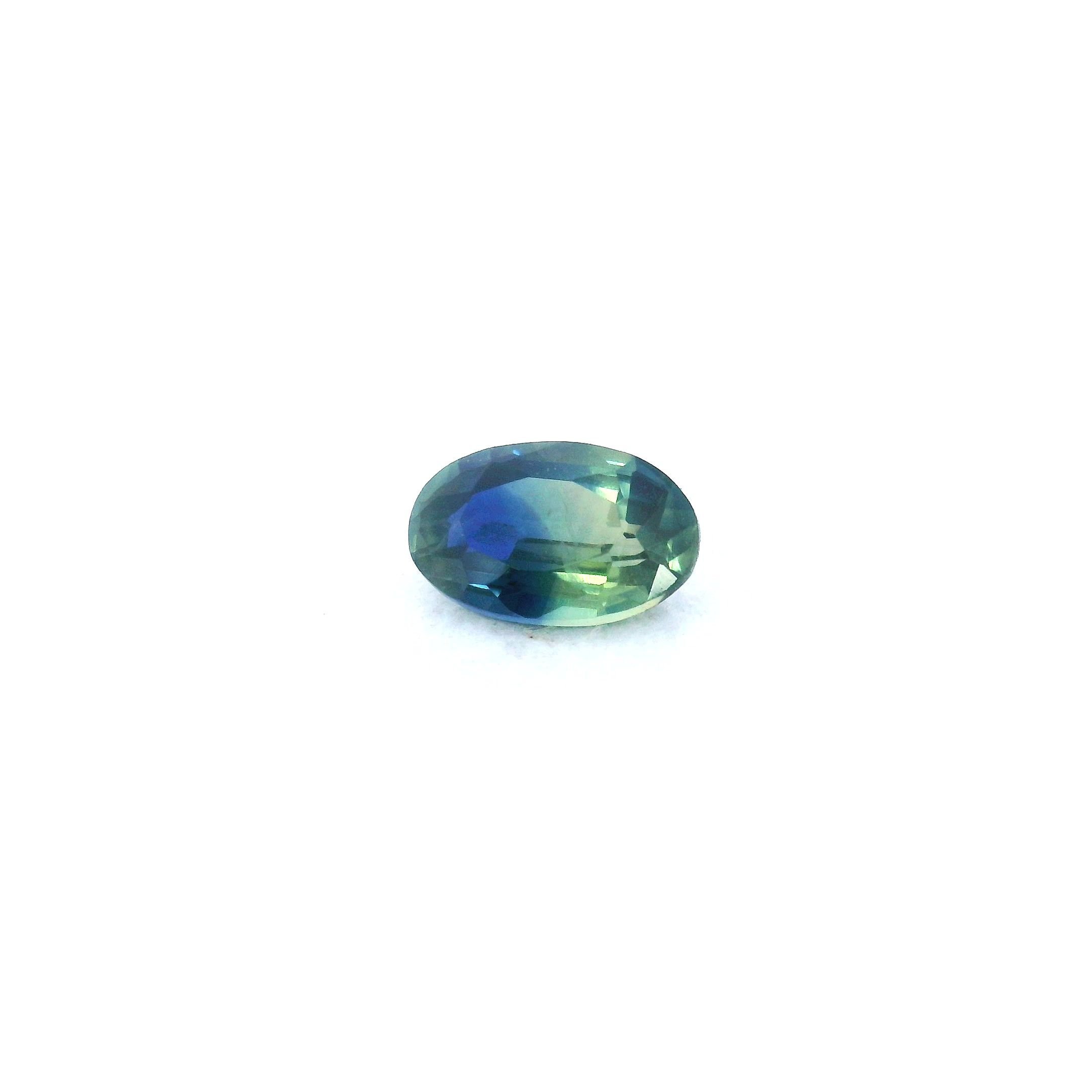 0.51 Carat Green Oval Sapphire