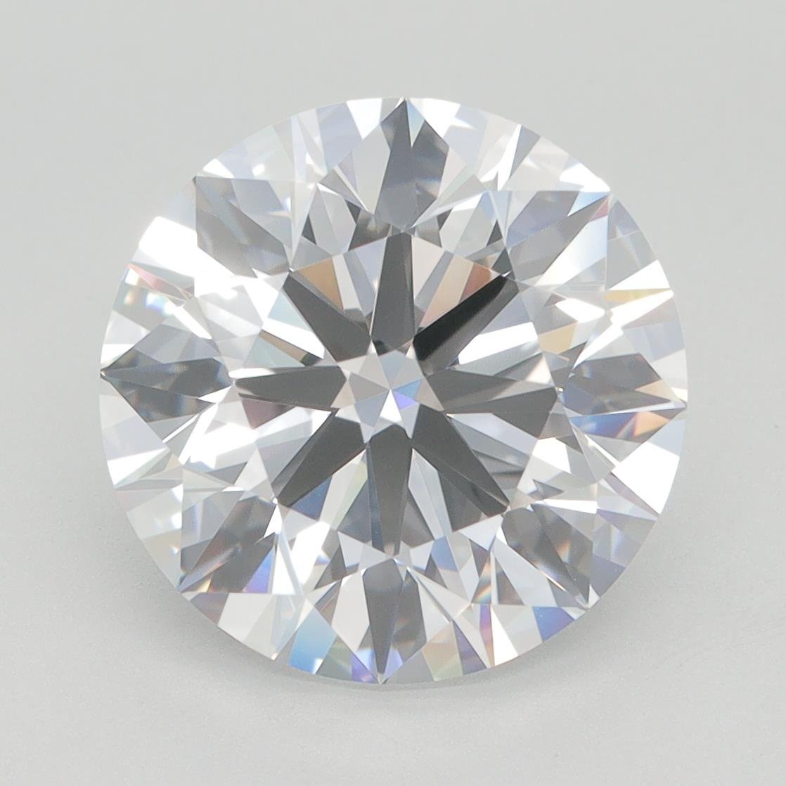 5.01ct D VVS2 Rare Carat Ideal Cut Round Lab Grown Diamond