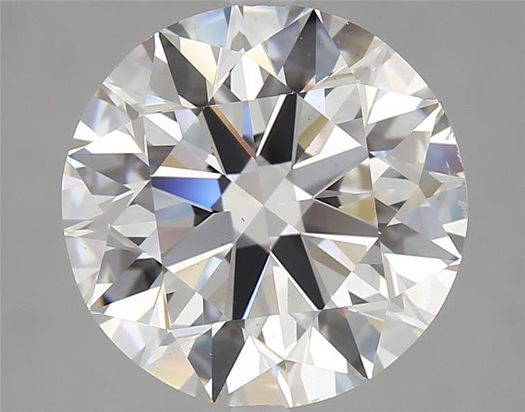 5.02ct G VS2 Rare Carat Ideal Cut Round Diamond