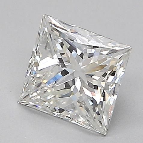 0.90ct F SI1 Rare Carat Ideal Cut Princess Diamond