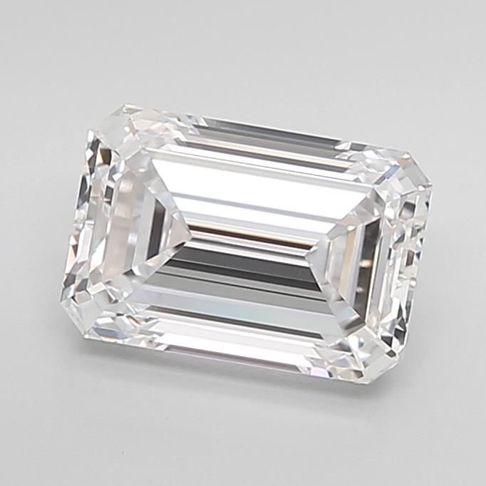 3.51ct G VVS2 Rare Carat Ideal Cut Emerald Lab Grown Diamond