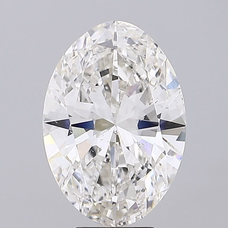 7.02ct H SI2 Rare Carat Ideal Cut Oval Diamond