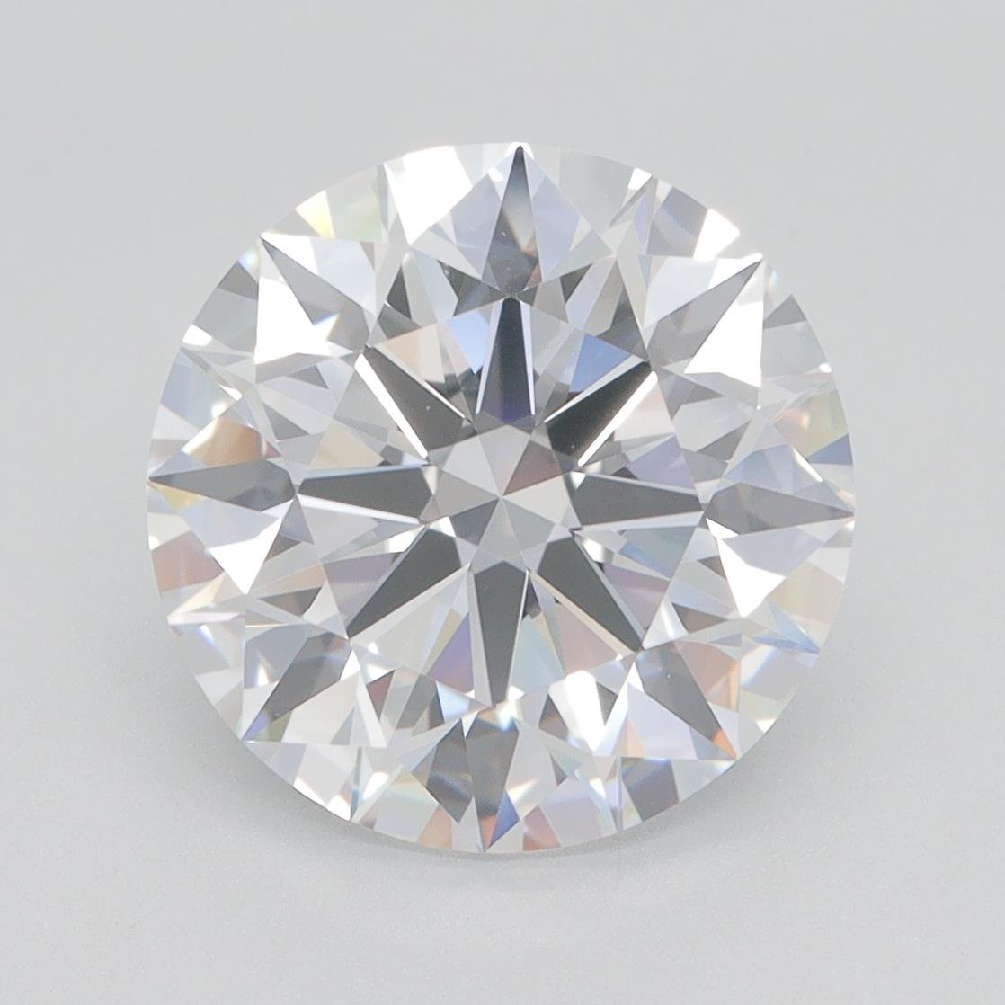 4.30ct E VVS2 Rare Carat Ideal Cut Round Lab Grown Diamond