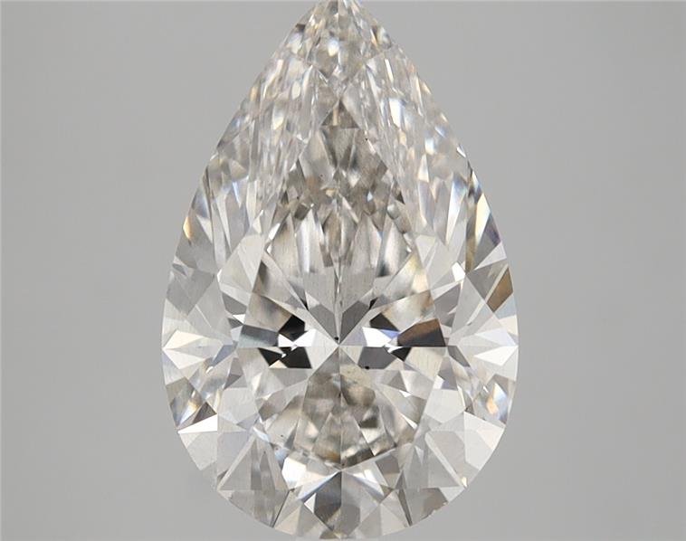 2.84ct I SI1 Rare Carat Ideal Cut Pear Lab Grown Diamond