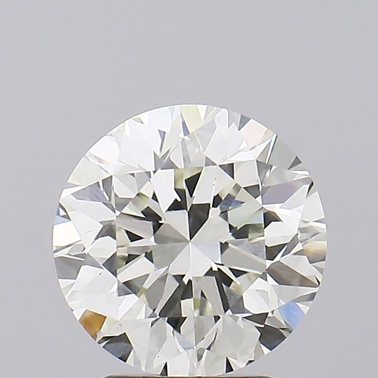 3.02ct J VS2 Rare Carat Ideal Cut Round Lab Grown Diamond