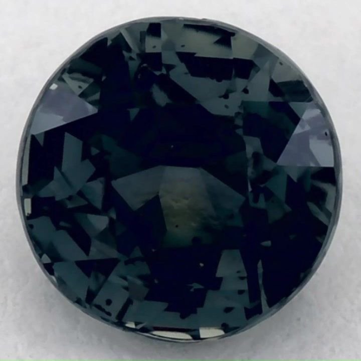 1.55 Carat Green Round Sapphire