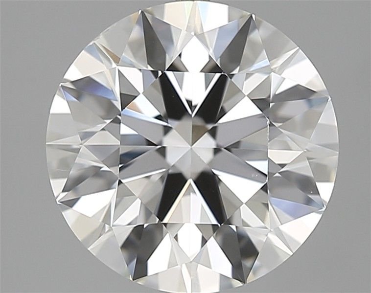4.02ct H SI1 Rare Carat Ideal Cut Round Diamond