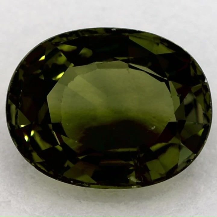 2.42 Carat Green Oval Sapphire