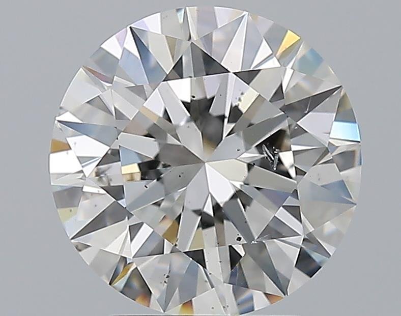 3.01ct G SI2 Rare Carat Ideal Cut Round Diamond
