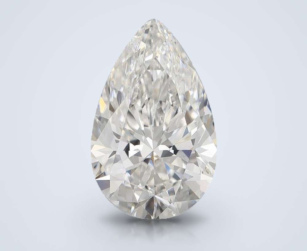 5.00 Carat Pear Lab Diamond