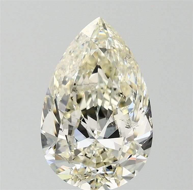3.00ct J SI2 Rare Carat Ideal Cut Pear Diamond