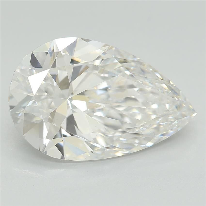 3.76ct E VS1 Rare Carat Ideal Cut Pear Lab Grown Diamond