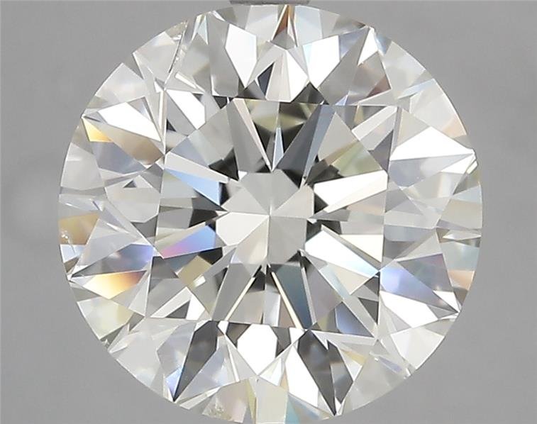 5.02ct J SI1 Rare Carat Ideal Cut Round Diamond