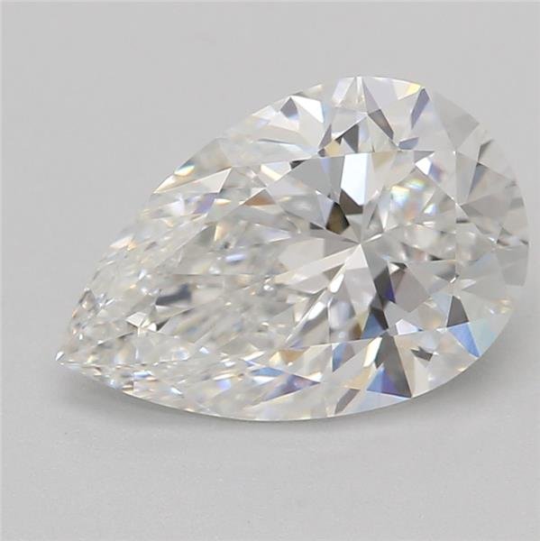 1.09ct E VVS2 Rare Carat Ideal Cut Pear Lab Grown Diamond