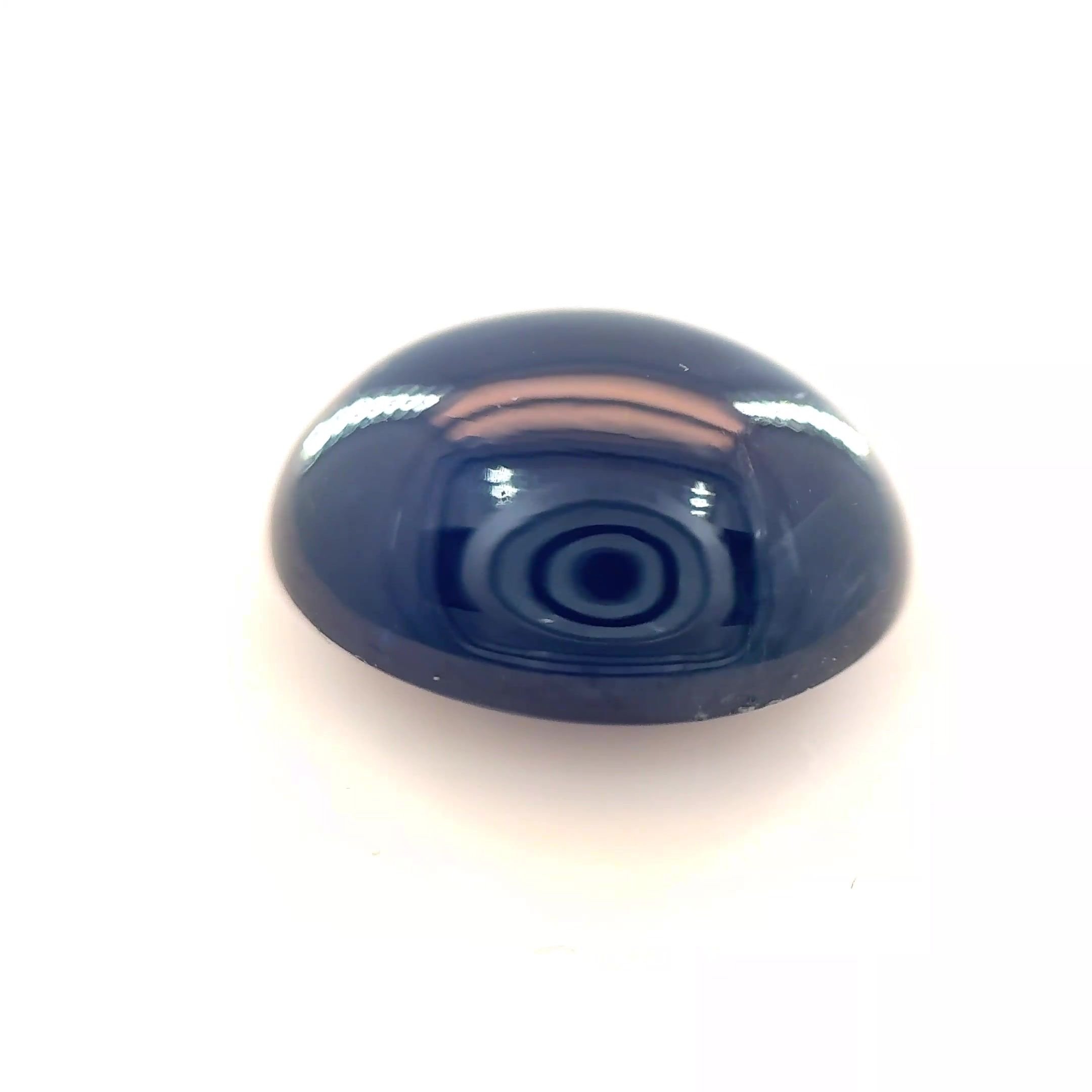 8.22 Carat Deep Blue Oval Sapphire