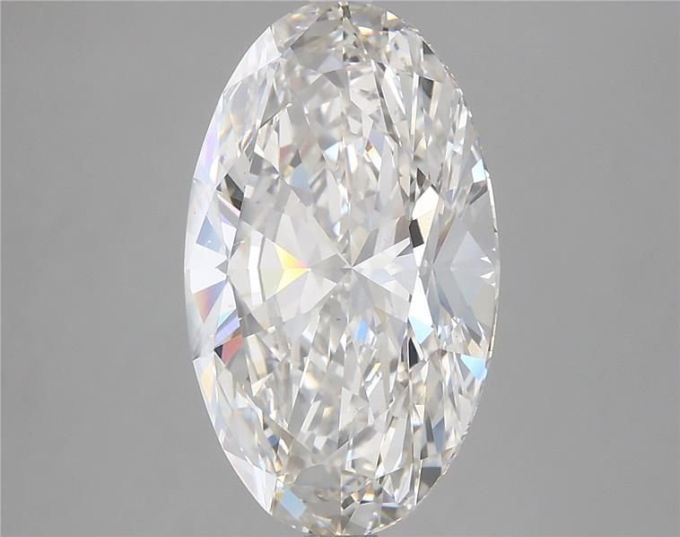 5.11ct H VS2 Rare Carat Ideal Cut Oval Lab Grown Diamond