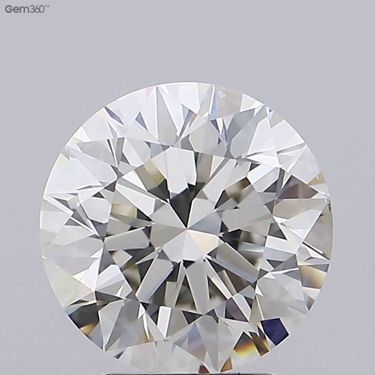 3.01ct I VS2 Excellent Cut Round Lab Grown Diamond