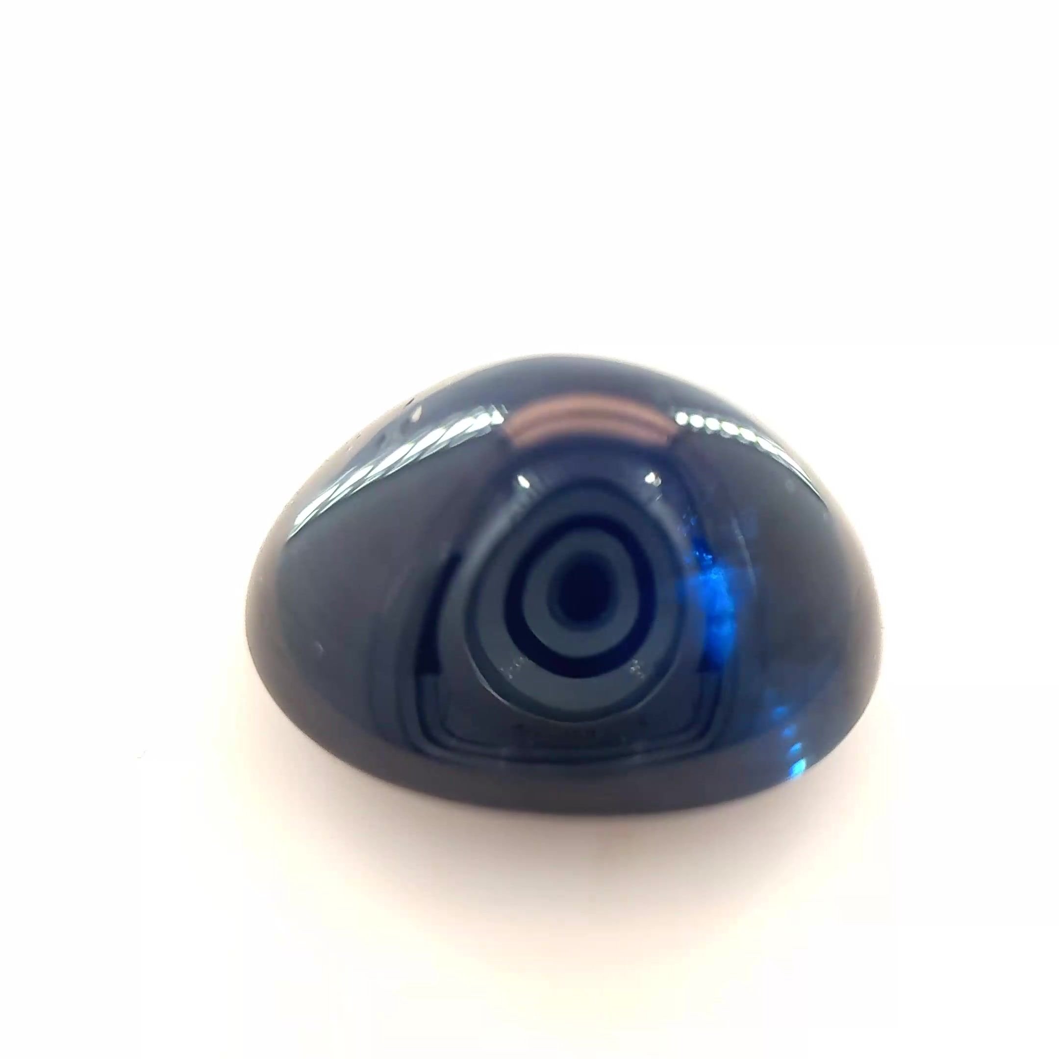 8.95 Carat Deep Blue Oval Sapphire