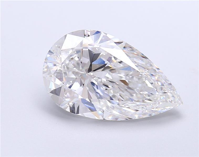 7.06ct E VVS2 Rare Carat Ideal Cut Pear Lab Grown Diamond