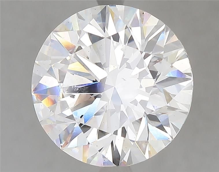 5.04ct F SI1 Rare Carat Ideal Cut Round Lab Grown Diamond