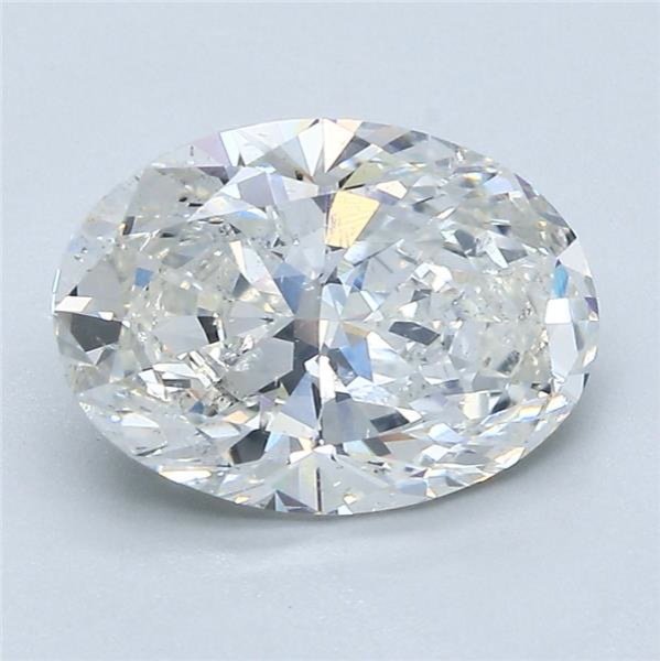 2.50ct H SI2 Rare Carat Ideal Cut Oval Diamond