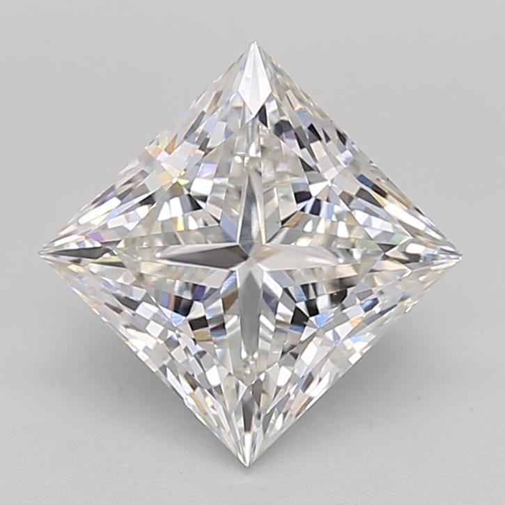 2.05ct F VVS2 Rare Carat Ideal Cut Princess Lab Grown Diamond