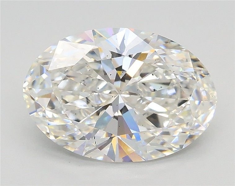 2.56ct F SI1 Rare Carat Ideal Cut Oval Lab Grown Diamond