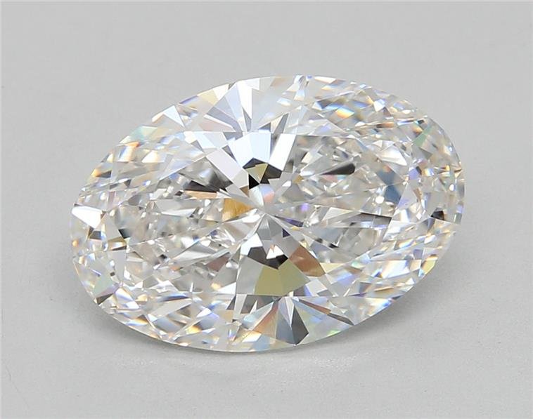 5.05ct F VS1 Rare Carat Ideal Cut Oval Lab Grown Diamond