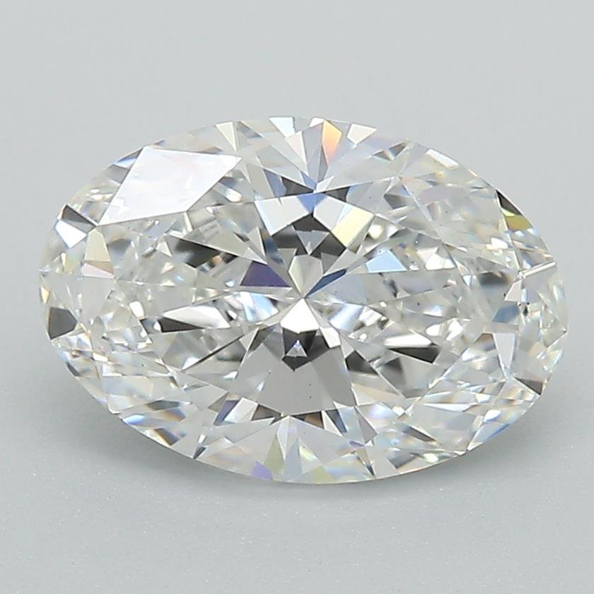 2.09ct E VS2 Rare Carat Ideal Cut Oval Lab Grown Diamond