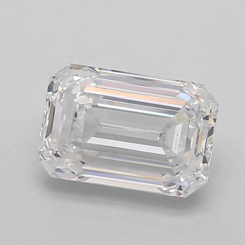 7.01ct D VS1 Rare Carat Ideal Cut Emerald Lab Grown Diamond