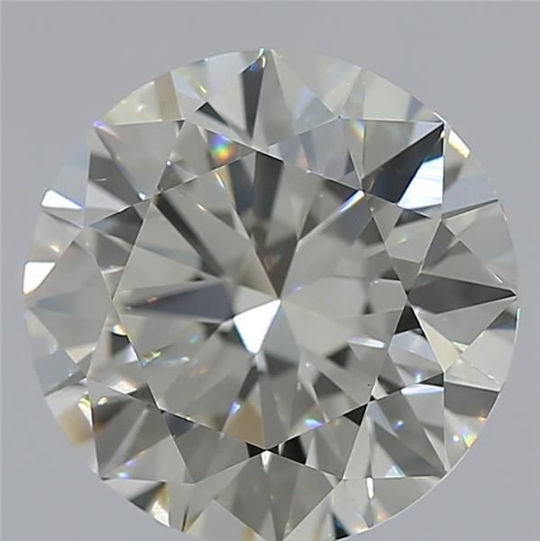 4.02ct K VVS1 Rare Carat Ideal Cut Round Diamond