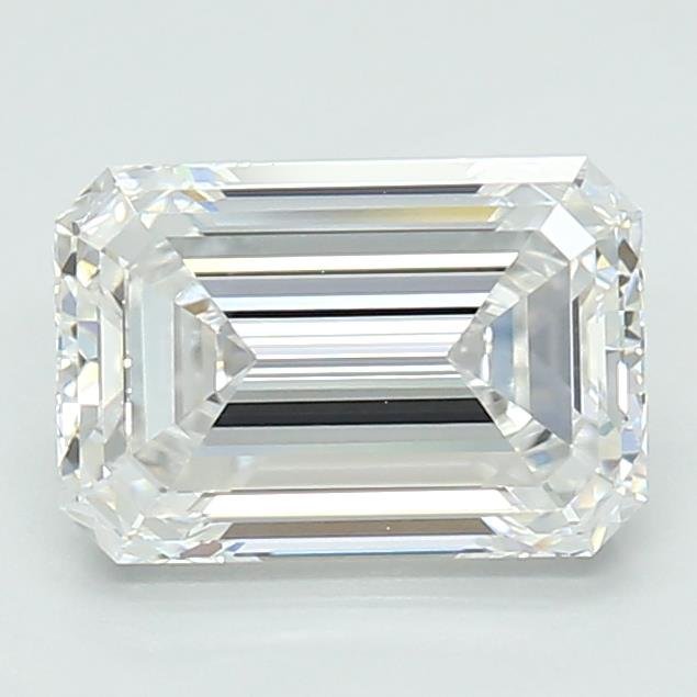 1.67ct E VVS2 Rare Carat Ideal Cut Emerald Lab Grown Diamond