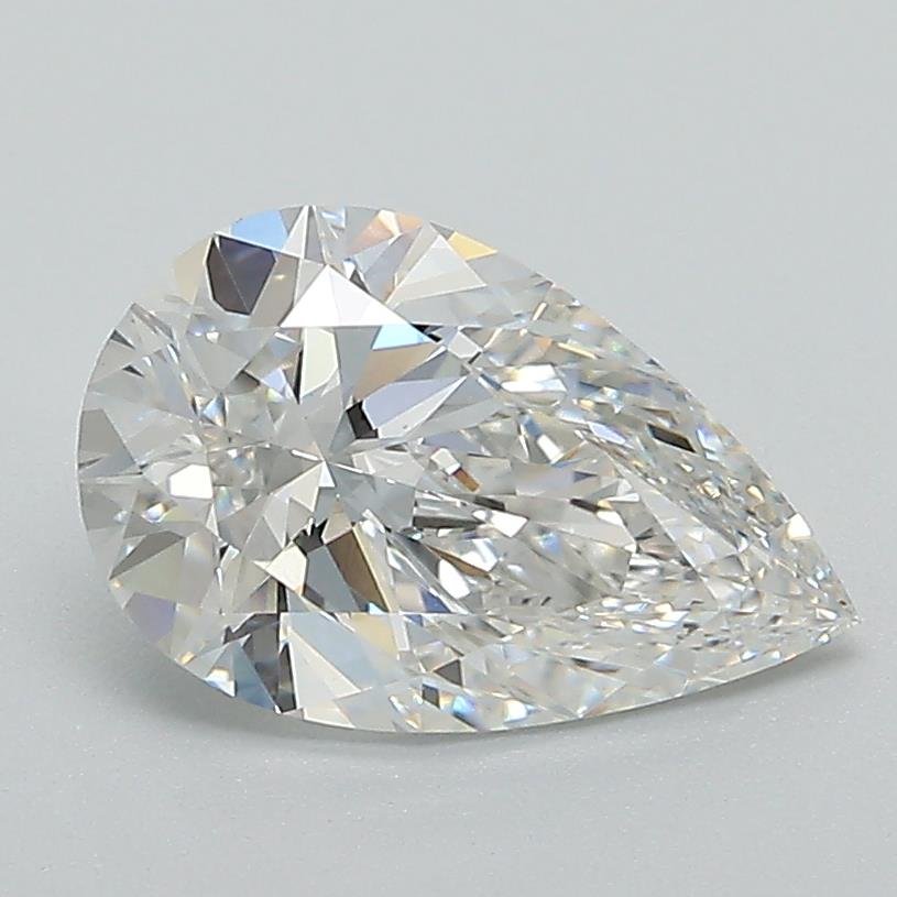 1.59ct E VVS2 Rare Carat Ideal Cut Pear Lab Grown Diamond