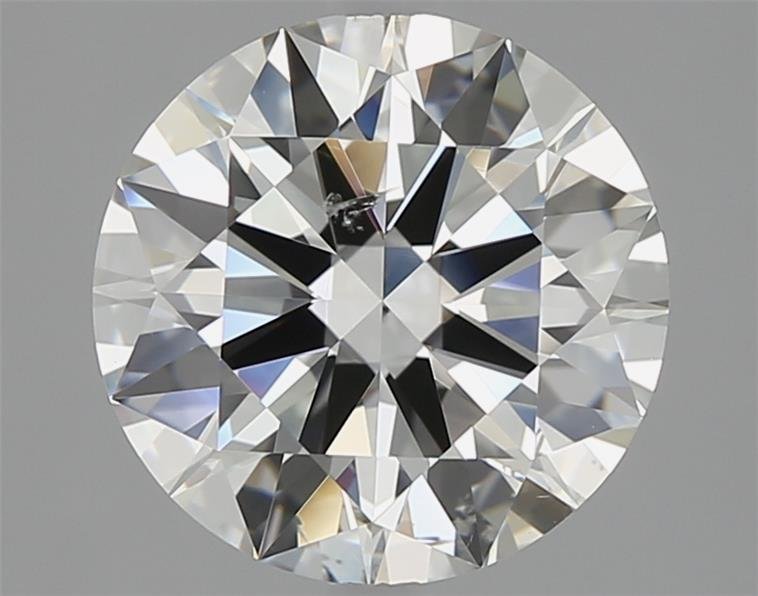 3.03ct J SI2 Rare Carat Ideal Cut Round Diamond