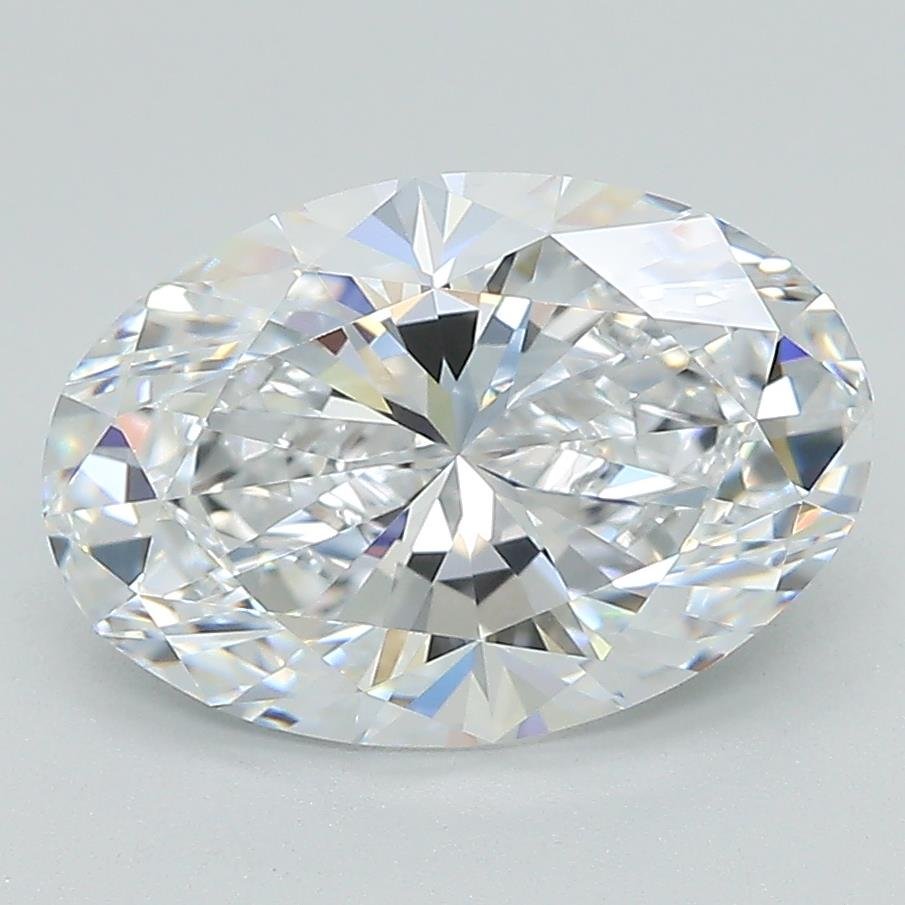 3.02ct D VS1 Rare Carat Ideal Cut Oval Lab Grown Diamond