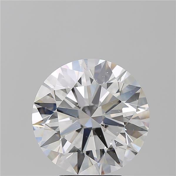 5.01ct D SI1 Rare Carat Ideal Cut Round Diamond