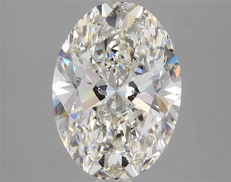 2.33ct H SI1 Rare Carat Ideal Cut Oval Lab Grown Diamond