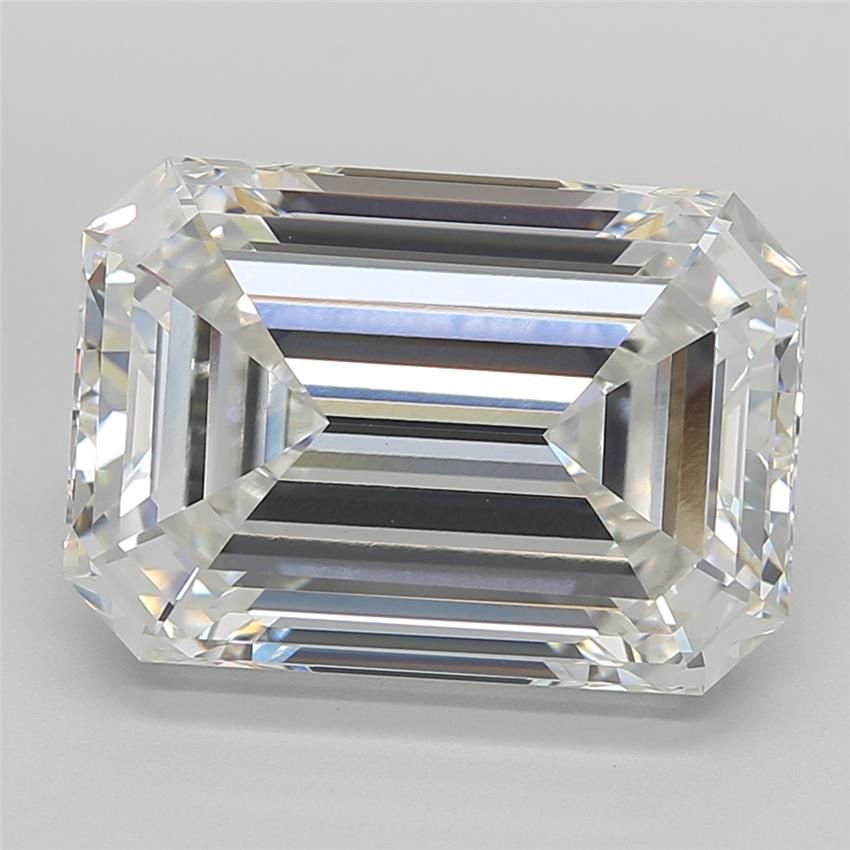10.31ct F VVS2 Rare Carat Ideal Cut Emerald Lab Grown Diamond