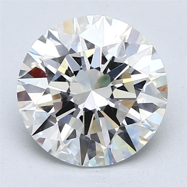 2.51ct D VVS2 Rare Carat Ideal Cut Round Diamond