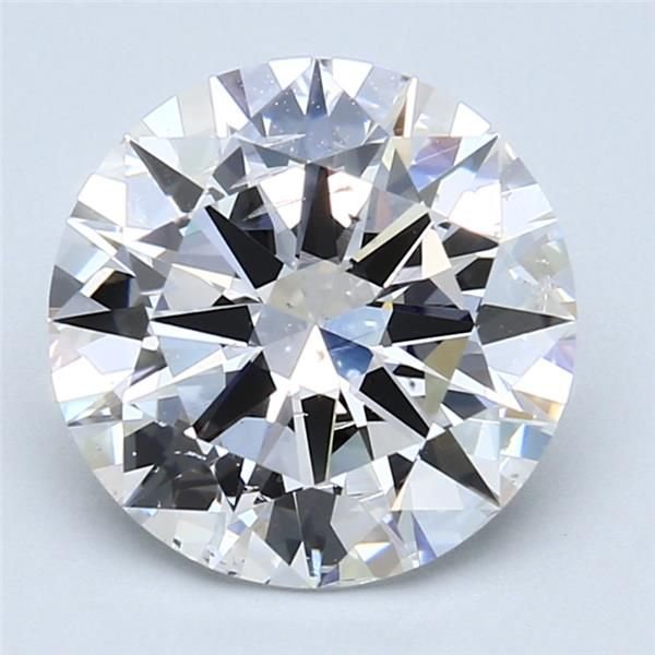 3.42ct D SI2 Excellent Cut Round Diamond