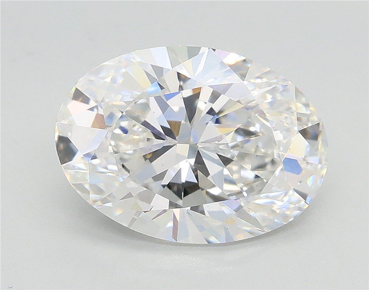 3.00ct E VS2 Rare Carat Ideal Cut Oval Lab Grown Diamond