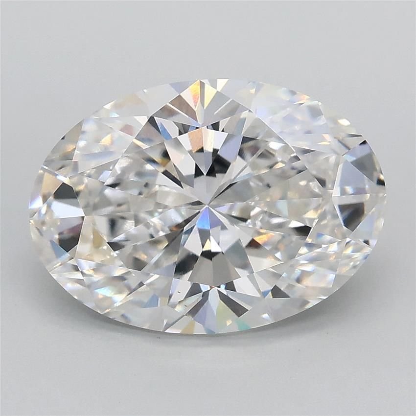 3.08ct F VS1 Rare Carat Ideal Cut Oval Lab Grown Diamond