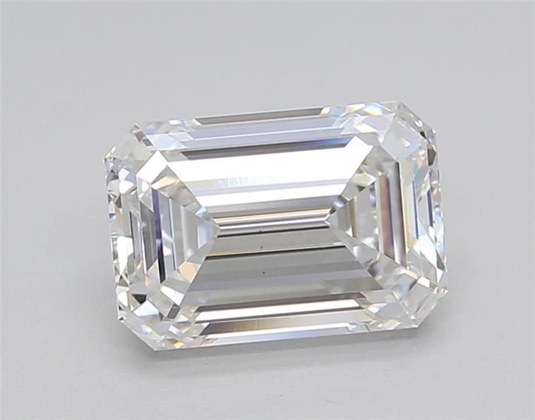 2.02ct F VS1 Rare Carat Ideal Cut Emerald Lab Grown Diamond