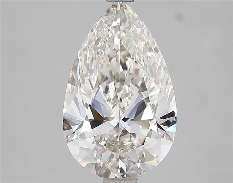 3.02ct I VS2 Rare Carat Ideal Cut Pear Lab Grown Diamond