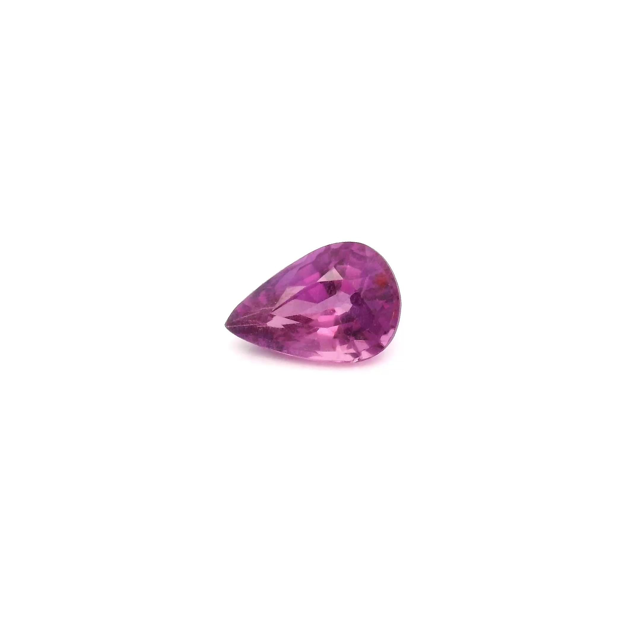 0.78 Carat Intense Red Pear Ruby