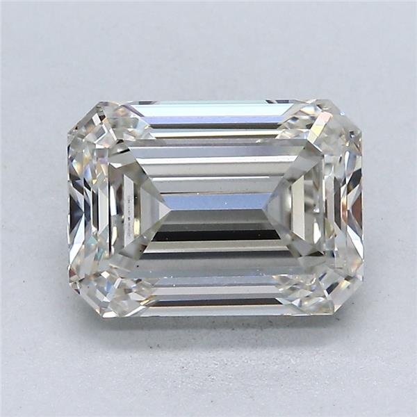3.03ct I VS2 Rare Carat Ideal Cut Emerald Lab Grown Diamond
